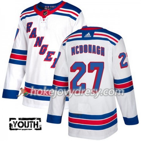Dětské Hokejový Dres New York Rangers Ryan McDonagh 27 Bílá 2017-2018 Adidas Authentic